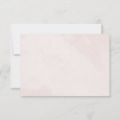 Minimalistisch Moderne Blumenkizze Hochzeit RSVP Karte (Rückseite)