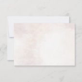 Minimalistisch Moderne Blumenkizze Hochzeit RSVP Karte (Rückseite)
