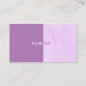 Minimalistisch Moderne dunkle Lila Wasserfarbe Visitenkarte (Vorderseite)