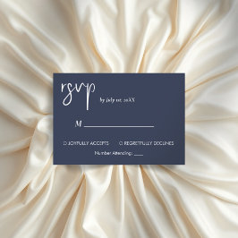 Minimalistisch moderne, einfache Rsvp-Karte RSVP Karte