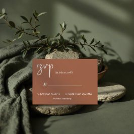 Minimalistisch moderne, einfache Rsvp-Karte RSVP Karte