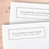 Minimalistisch Moderne einfache Rücksendeadresse