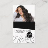 Minimalistisch Moderne, einfache Schwarz-weiße Abs Visitenkarte (Vorderseite)