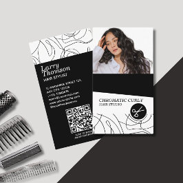 Minimalistisch Moderne, einfache Schwarz-weiße Abs Visitenkarte