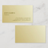 Minimalistisch Moderne Elegant Beruflich Gold Luxu Visitenkarte (Vorne/Hinten)