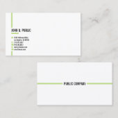 Minimalistisch Moderne Elegante Beruflich Visitenkarte (Vorne/Hinten)