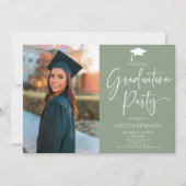 Minimalistisch Moderne, elegante Bildschülerparty Einladung (Vorderseite)