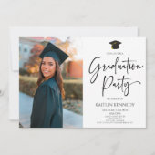 Minimalistisch Moderne, elegante Bildschülerparty Einladung (Vorderseite)