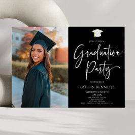 Minimalistisch Moderne, elegante Bildschülerparty Einladung