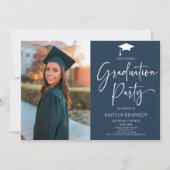 Minimalistisch Moderne, elegante Bildschülerparty Einladung (Vorderseite)