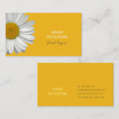 Minimalistisch Moderne Elegante Daisy Blume auf Ge Visitenkarte (Vorne/Hinten)