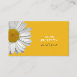 Minimalistisch Moderne Elegante Daisy Blume auf Ge Visitenkarte