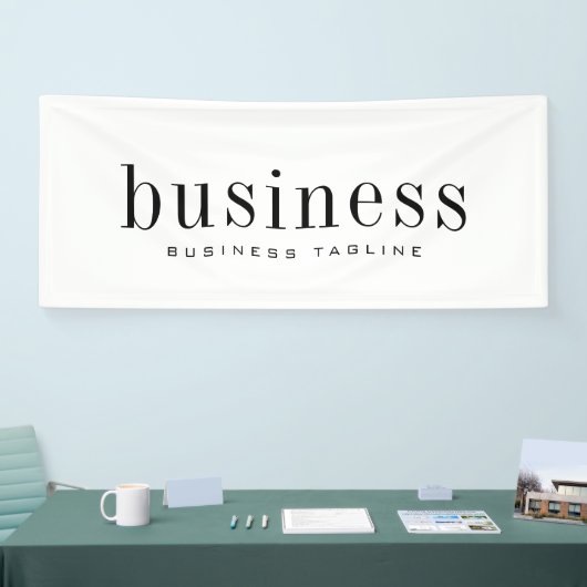 Minimalistisch Moderne Elegante, einfache Geschäft Banner (Messe)