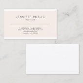 Minimalistisch Moderne Elegante Farbe Schlicht Tre Visitenkarte (Vorne/Hinten)