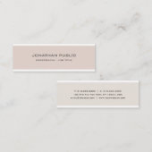 Minimalistisch Moderne Elegante Farben Einfaches S Mini Visitenkarte (Vorne/Hinten)