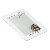 Minimalistisch Moderne Elegante Foto Save the Date Magnet (Rechte Seite)