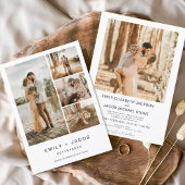 Minimalistisch Moderne Elegante Hochzeit einfach Einladung