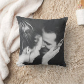 Minimalistisch Moderne Elegante Hochzeit im Foto Kissen (Decke)