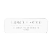 Minimalistisch Moderne Elegante schicke Rücksendea (Vorne)