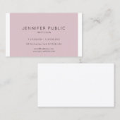 Minimalistisch Moderne Elegante Schlicht Beruflich Visitenkarte (Vorne/Hinten)