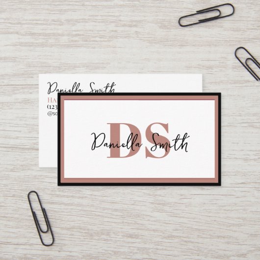 Minimalistisch Moderne Friseurhütte Visitenkarte (Vorderseite/Rückseite Beispiel)