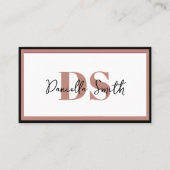 Minimalistisch Moderne Friseurhütte Visitenkarte (Vorderseite)