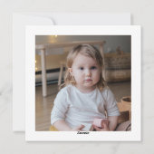 Minimalistisch Moderne frohe Weihnachten Zwei Foto (Rückseite)