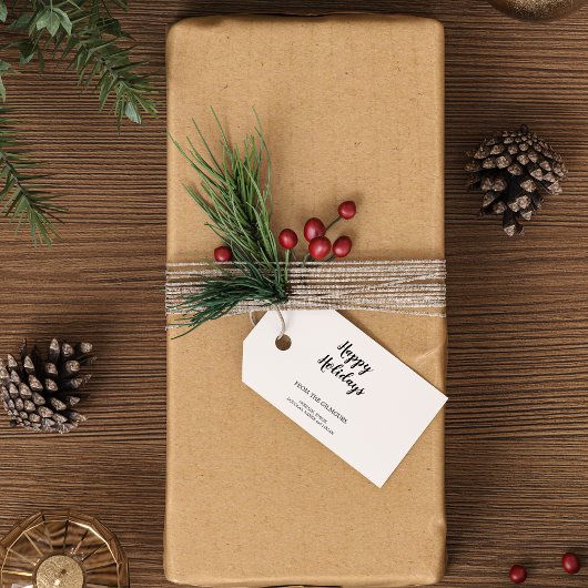 Minimalistisch Moderne frohe Weihnachtsfamilie Geschenkanhänger