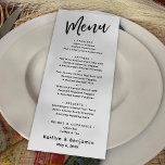 Minimalistisch-moderne Handschriftart Menükarte<br><div class="desc">Die Besonderheit dieser Suite ist der moderne handgeschriebene Schriftart, der für Akzente verwendet wird. In diesem speziellen Teil wurde diese lässige Schrift benutzt, um eine Grafik zu erstellen, die einfach "Menü" oben liest. Verwenden Sie die Vorlagenfelder zum Hinzufügen Ihrer persönlichen Daten. Der Hintergrund kann in eine beliebige Farbe geändert werden....</div>