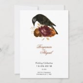 Minimalistisch Moderne Herbstliche Rose Gothic Rav Einladung (Vorderseite)