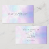 Minimalistisch Moderne Iridescent Beruflich Visitenkarte (Vorne/Hinten)