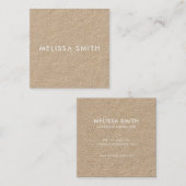 Minimalistisch moderne Kraft Quadratische Visitenkarte (Vorne/Hinten)