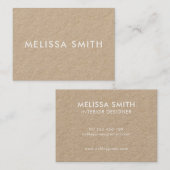 Minimalistisch moderne Kraft Visitenkarte (Vorne/Hinten)