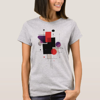 Minimalistisch Moderne Kunst Abstrakter geometrisc T-Shirt