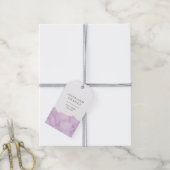 Minimalistisch Moderne Lila Aquarellfarben-Gastges Geschenkanhänger (Mit Garn)