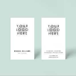 Minimalistisch moderne Logo-Visitenkarte Visitenkarte