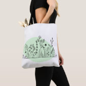 Minimalistisch Moderne moderne botanische Tasche (Von Nahem)