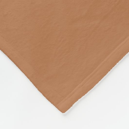 Minimalistisch Moderne Mongram Terracotta Wedding Fleecedecke (Ecke)
