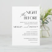 Minimalistisch Moderne Probe Abendessen Einladung (Stehend Vorderseite)