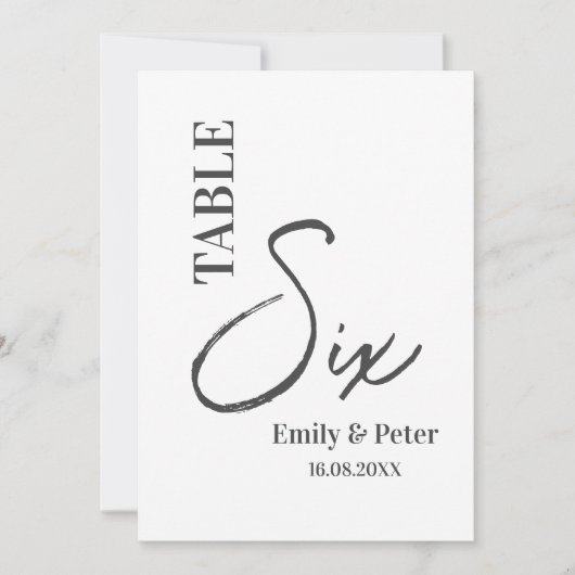 Minimalistisch Moderne Schwarz-weiße Hochzeitsstif Dankeskarte (Vorderseite)