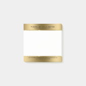 Minimalistisch Moderne Shiny-Imitate Gold Post-it Klebezettel (Vorderseite)