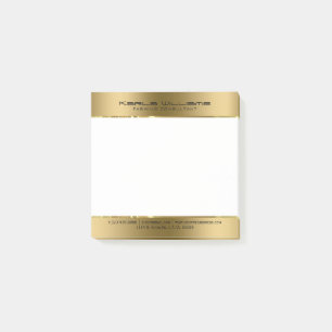 Minimalistisch Moderne Shiny-Imitate Gold Post-it Klebezettel