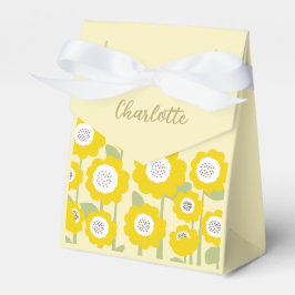 Minimalistisch Moderne Sonnenblume Minimaler Indiv Geschenkschachtel