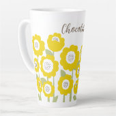 Minimalistisch Moderne Sonnenblume Minimaler Indiv Milchtasse (Linke Ecke)