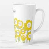 Minimalistisch Moderne Sonnenblume Minimaler Indiv Milchtasse (Rechts)