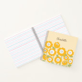 Minimalistisch Moderne Sonnenblume Minimaler Indiv Notizblock (Innenseite)