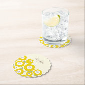 Minimalistisch Moderne Sonnenblume Minimaler Indiv Untersetzer (Vor Ort)