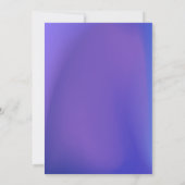 Minimalistisch moderne, stilvolle, helle Farbe Einladung (Rückseite)