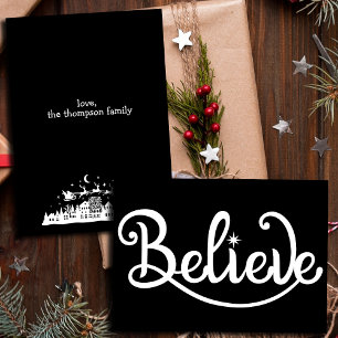 Minimalistisch Moderne stilvolle Personalisierte W Feiertagskarte