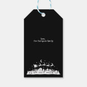 Minimalistisch Moderne stilvolle Personalisierte W Geschenkanhänger (Rückseite)